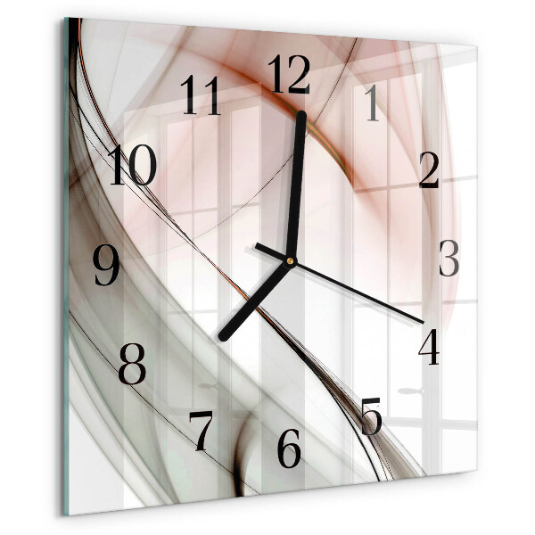 Wanduhr aus glas Abstraktion