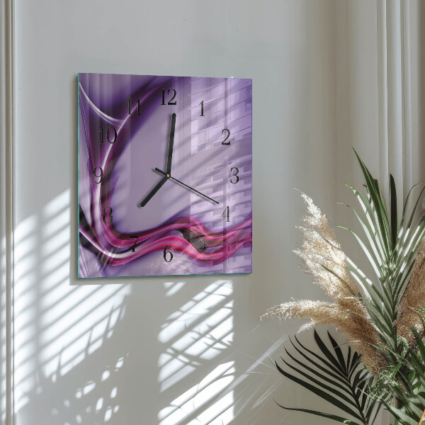 Wanduhr aus glas Abstraktion