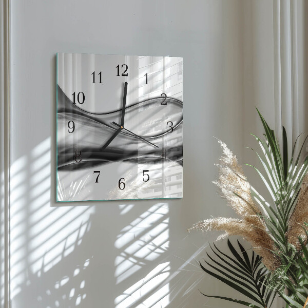 Wanduhr aus glas Abstraktion
