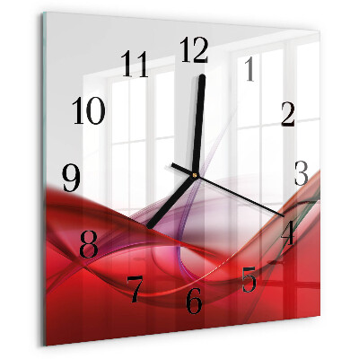 Wanduhr aus glas Abstraktion