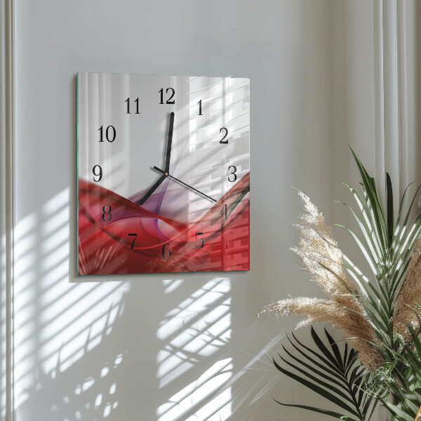 Wanduhr aus glas Abstraktion