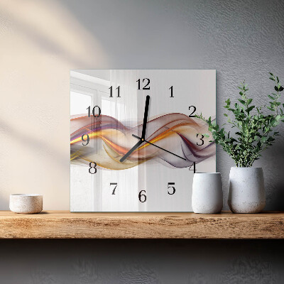 Wanduhr aus glas Abstraktion