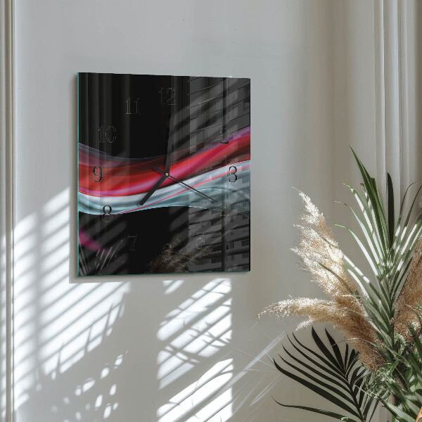 Wanduhr aus glas Abstraktion