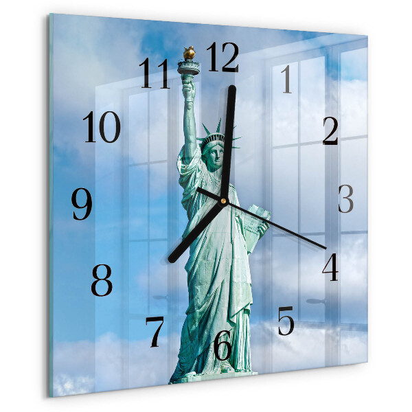 Wanduhr aus glas Freiheitsstatue