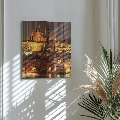 Wanduhr aus glas Prag