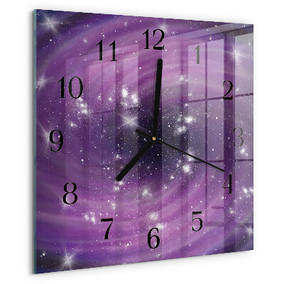 Wanduhr aus glas Abstraktion