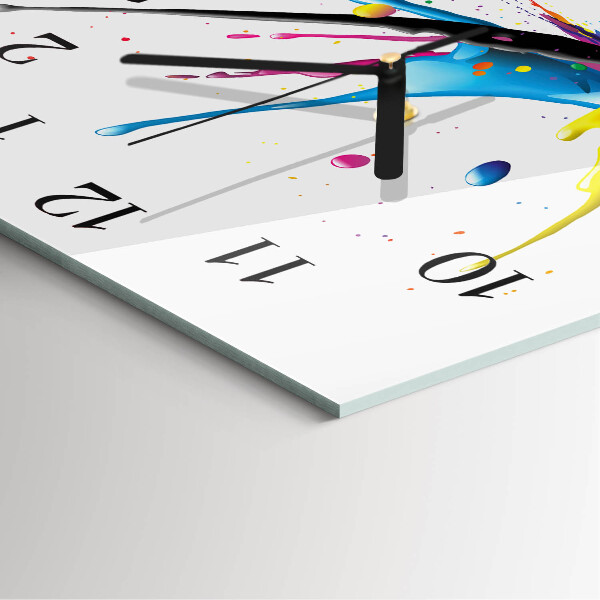 Wanduhr aus glas Farbe