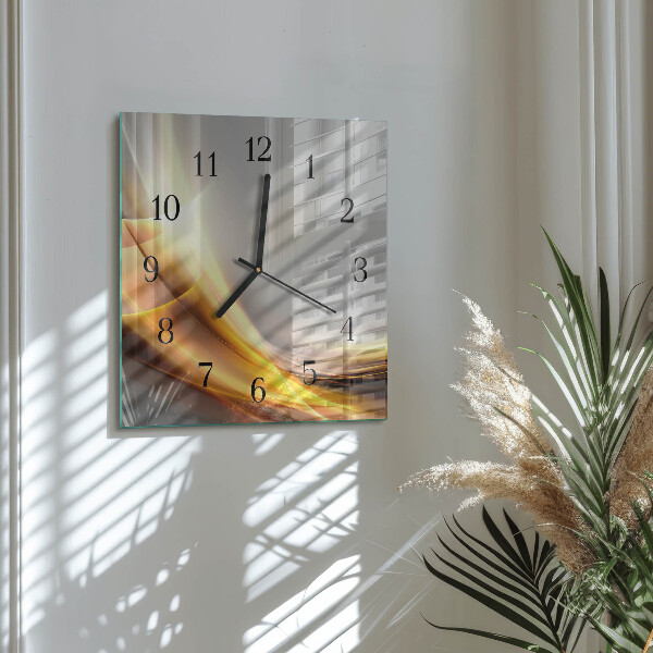 Wanduhr aus glas Abstraktion