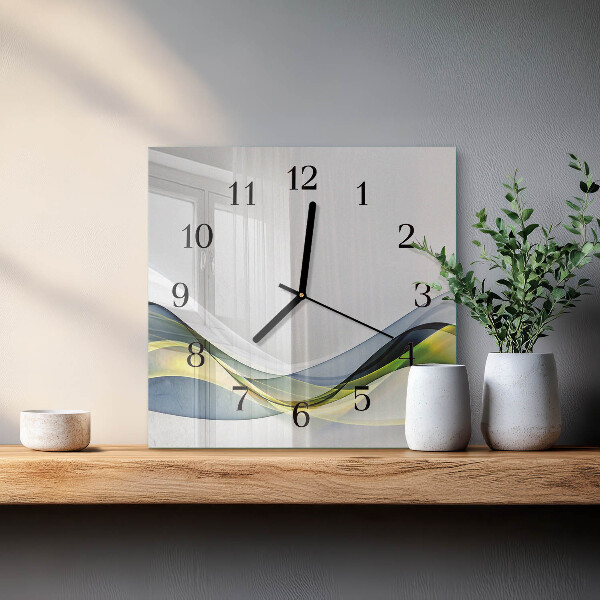 Wanduhr aus glas Abstraktion