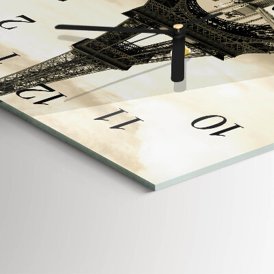 Wanduhr aus glas Paris