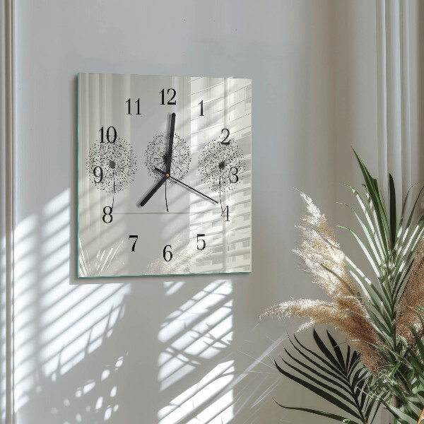 Wanduhr aus glas Abstraktion