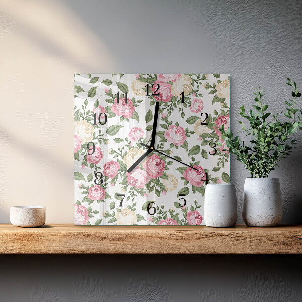 Wanduhr aus glas Hintergrund