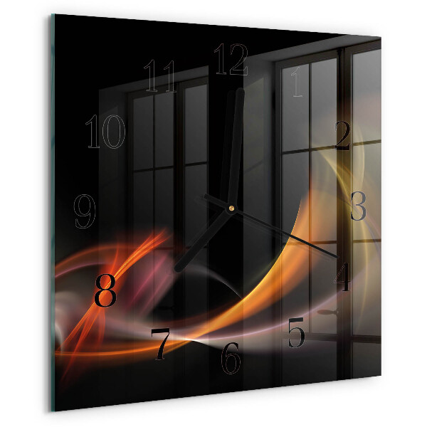 Wanduhr aus glas Abstraktion
