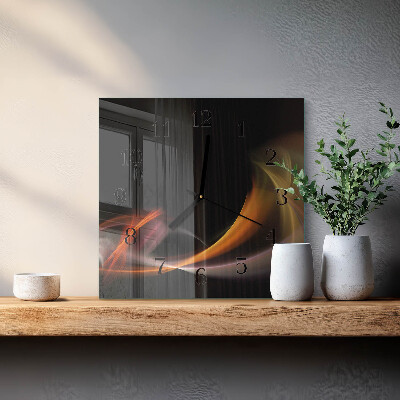 Wanduhr aus glas Abstraktion