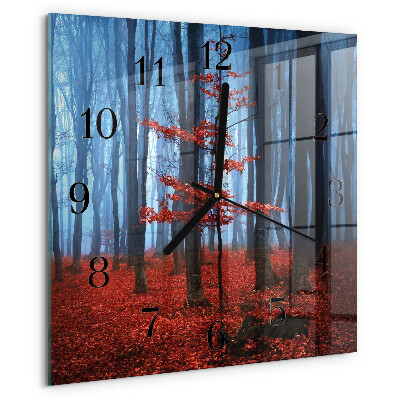 Wanduhr aus glas Dunkelheit