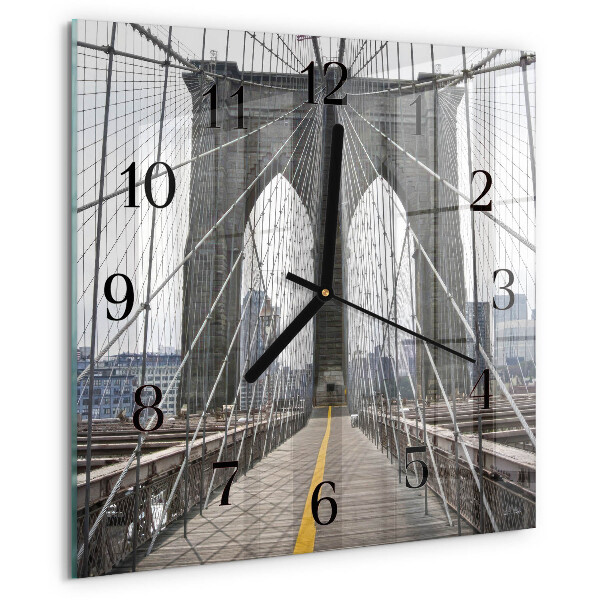 Wanduhr aus glas Brooklyn Bridge