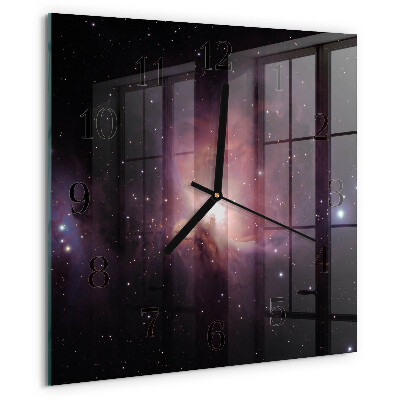Wanduhr aus glas Raum