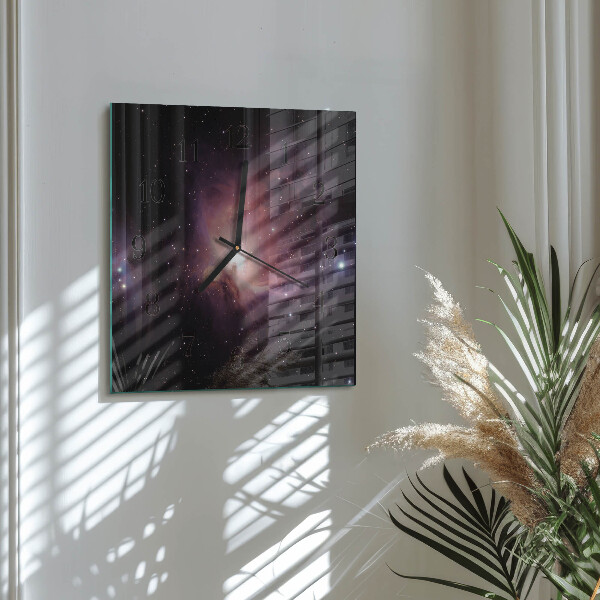 Wanduhr aus glas Raum