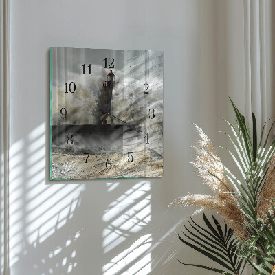 Wanduhr aus glas Sturm