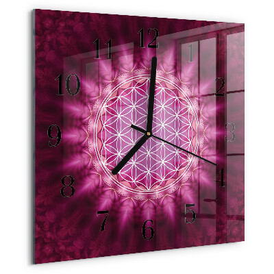 Wanduhr aus glas Abstraktion