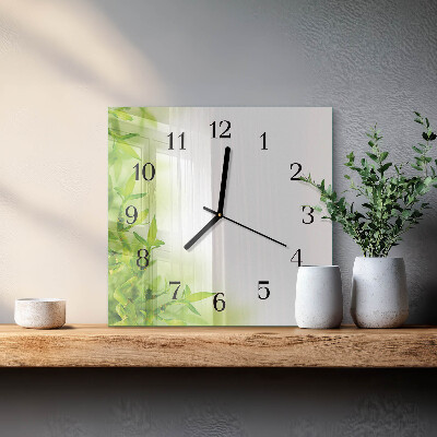 Wanduhr aus glas Natur