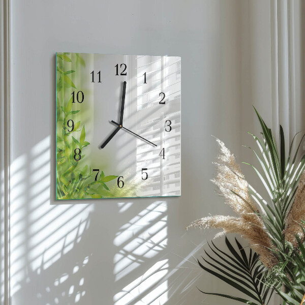 Wanduhr aus glas Natur