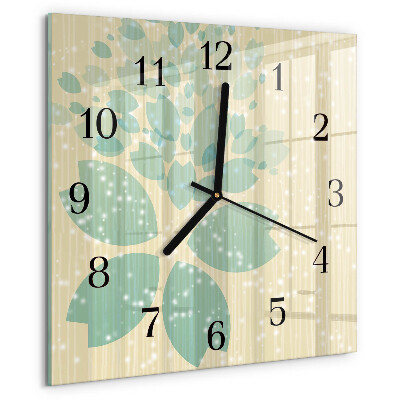 Wanduhr aus glas Abstraktion