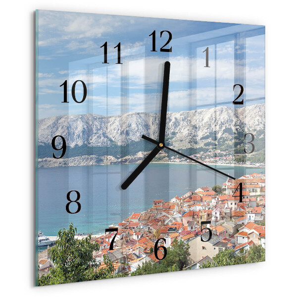 Wanduhr aus glas Bucht