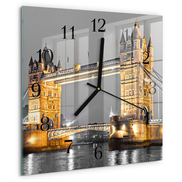 Wanduhr aus glas Tower Bridge