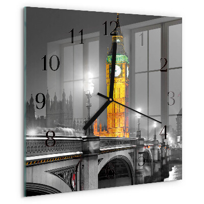 Wanduhr aus glas Big Ben