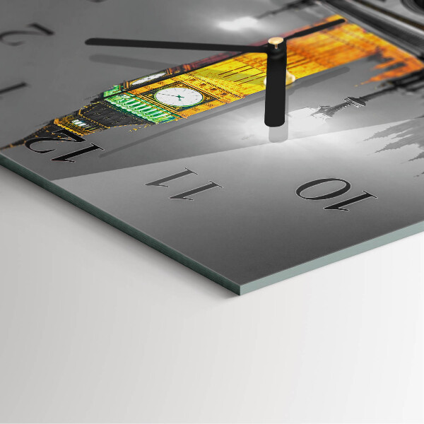 Wanduhr aus glas Big Ben