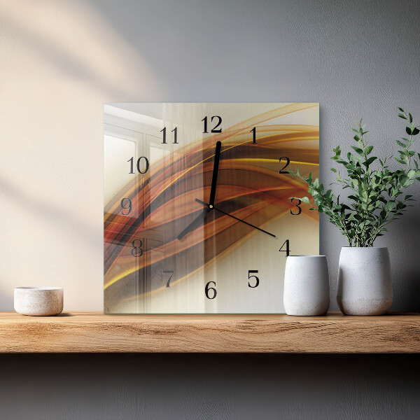 Wanduhr aus glas Abstraktion