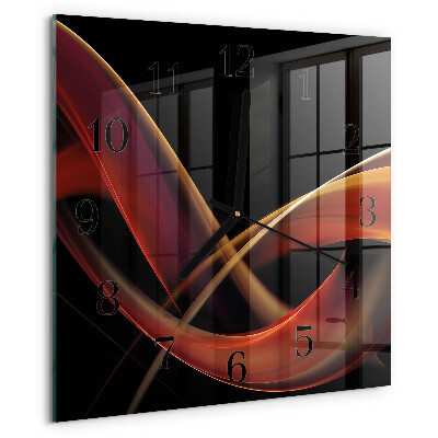 Wanduhr aus glas Abstraktion