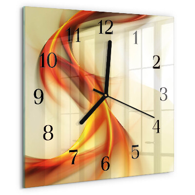 Wanduhr aus glas Abstraktion