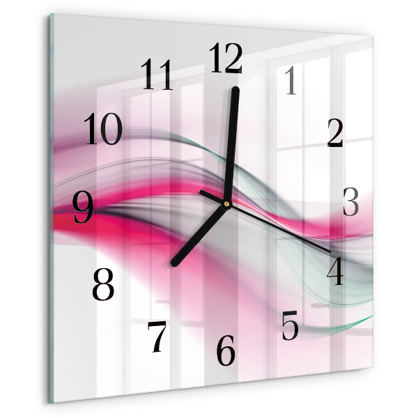 Wanduhr aus glas Abstraktion