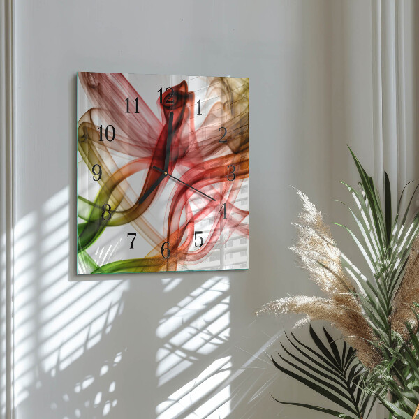 Wanduhr aus glas Abstraktion
