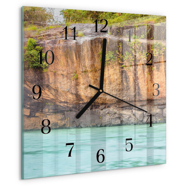 Wanduhr aus glas Cliff