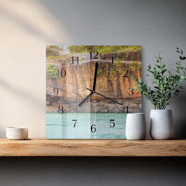Wanduhr aus glas Cliff