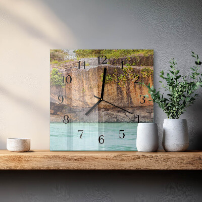 Wanduhr aus glas Cliff