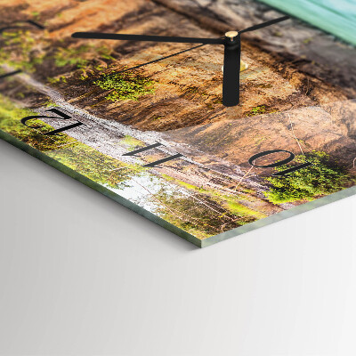 Wanduhr aus glas Cliff