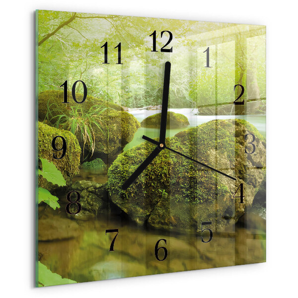 Wanduhr aus glas Natur