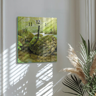 Wanduhr aus glas Natur