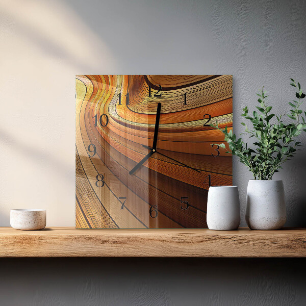 Wanduhr aus glas Abstraktion