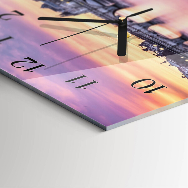Wanduhr aus glas River City