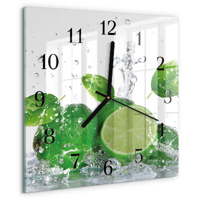 Wanduhr aus glas Kalziumkarbonat
