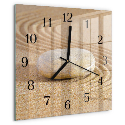 Wanduhr aus glas Steinsand