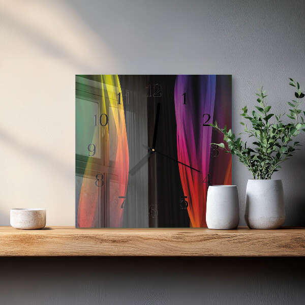Wanduhr aus glas Abstraktion