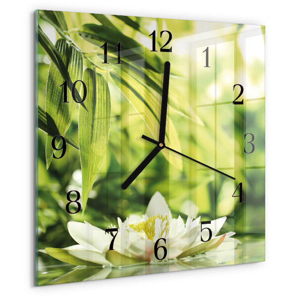 Wanduhr aus glas Natur