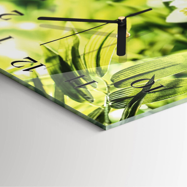 Wanduhr aus glas Natur