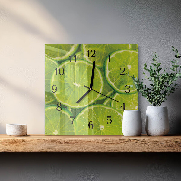 Wanduhr aus glas Kalziumkarbonat